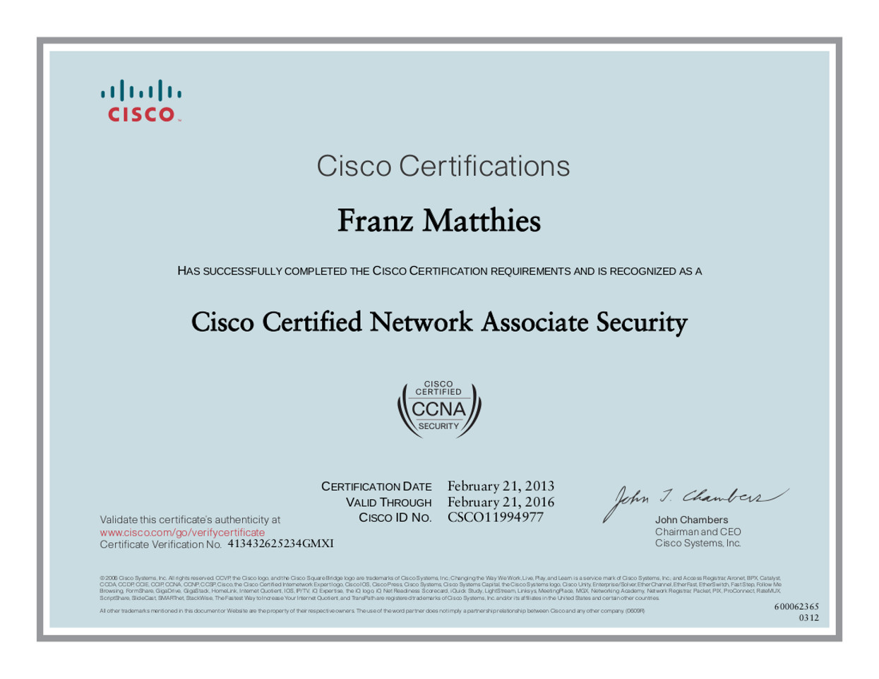 cisco certified network associate (ccna security certification)